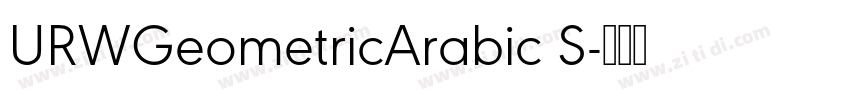 URWGeometricArabic S字体转换